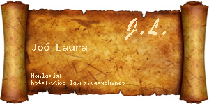 Joó Laura névjegykártya